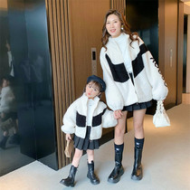  Next win special parent-child clothing fried street high-end different mother-daughter clothing winter clothing Western style casual girls jacket