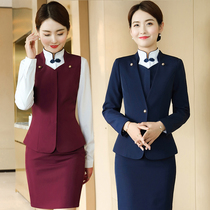 Professional vest suit High-end hotel waiter overalls female beauty salon front desk tooling formal stewardess uniform