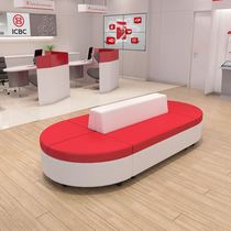 Kindergarten training organization company rest waiting area double-sided special-shaped creative business leisure office sofa group