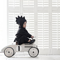 ins Nordic childrens Bobby car handmade classic metal baby toddler four-wheel scooter photo props