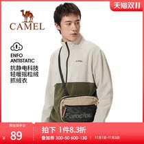 Camel fleece jacket men and women couples 2022 autumn and winter stand collar sweater sweatshirt fleece fleece jacket men