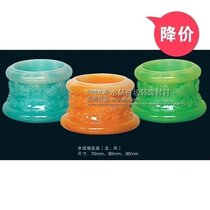 Crystal column base Cylindrical special water glass base set of upper and lower 2 three-color selection