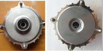 Motorcycle Guangyang Dasha GY6125CH125 front and rear brake hub brake steel rim old split brake drum