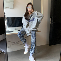 Pregnant women sweater 2021 autumn fashion Korean hooded top ins Super fire Net red spicy mother wear lazy trend