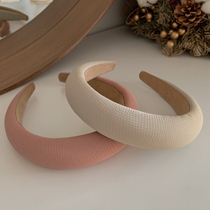 Lin ss Sweetheart Girl texture hair hoop retro face small head hoop hair card Net red trend head buckle Joker hair accessories