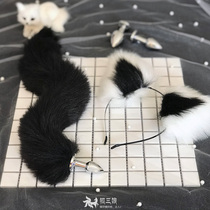 Novice fox tail anal stuffed dog tail out female anal toys sm sex toys sex toys small