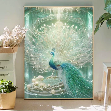 孔雀　宝石画 孔雀钻石画-孔雀钻石画促销价格、孔雀钻石画品牌- 淘宝