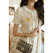 (Earth shop) fashion celebrity light luxury small fragrance tweed dress female senior temperament high-waist skirt thin