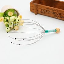 Head Massager Comb Head Recreation Tool Meridian Dredging Instrument Artifact Scalp Head Brain Grab with Five Claws