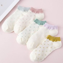 (5 pairs) female socks female socks female Korean boat Socks short socks invisible socks shallow Four Seasons fashion