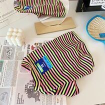 Shit hum handmade custom summer multi-color striped cloth patch T-shirt pet cat dog way fight Teddy
