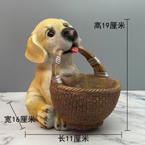  Creative cute dog key storage ornaments Home living room entrance porch decorations knickknacks resin work