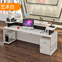 Front Desk Bar Company Shop Small Cashier Beauty Salon Clothing Store Reception Desk Counter Simple and Modern