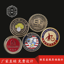 Metal badge custom-made brooch Custom-made badge Badge Custom-made medal Class emblem School emblem Commemorative coin chapter company emblem Personality