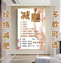 A73 beauty salon Shanghe five elements Meridian Energy metabolism weight loss poster wall sticker KT board photo decoration painting