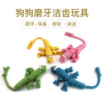 Dog toy dog bite rope set molar rope knot toy ball golden hair Teddy Bome puppies big and small dog toys