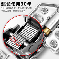 304 stainless steel damping cabinet door hinge hydraulic buffer big bend cabinet straight center bend folding hardware full cover hinge