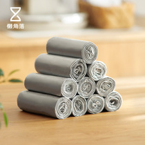 Lazy corner vest garbage bag household medium size portable thick plastic storage bag point-break type 3 packs 66910