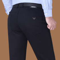 New Armani mens trousers young and middle-aged high-waisted cotton business casual pants brand-name thick pants