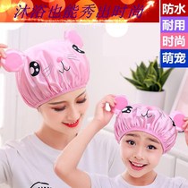 Waterproof shower cap Children Baby Bath cap dry hair cap shower cap child student ear guard Hood