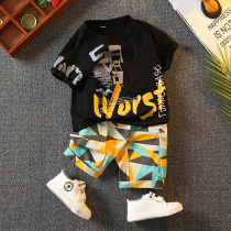 Boy Clothing Trendy Suit Foreign Air Summer Dress 2022 New Summer Baby Clothes Summer Children Short Sleeves Two Sets