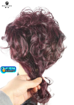 Wig cover white hair additional hair volume breathable unchanged type female roll replacement piece fluffy head hair block mechanism real hair wig