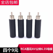 Lotus male to 6 5 female RCA male to 6 5 AV plug to 6 5 6 35 female audio converter