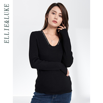 ellieluke gestational dress needling for the spring and autumn round collar loot outside the sweater and wearing a high-slurred sweatshirt