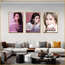 Beauty salon wall decoration hanging painting semi-permanent background wall poster promotion advertising painting skin management inspirational quotations