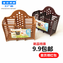 Three-grid chopstick tube thickened plastic chopstick holder Nail-free suction cup Wall-mounted tableware drain rack Chopstick cage basket Kitchen supplies