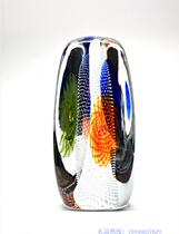 Swedish Crystal imported art color fireworks bloom ornaments limited luxury collectibles