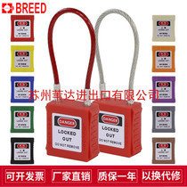 Bedi BD-G41 stainless steel cable safety padlock LOTO steel cable padlock energy isolation lock management Lock