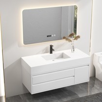 Nordic simple rock board bathroom cabinet combination light luxury sink wash basin toilet wash basin