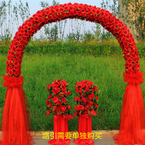 Silk flower arches wedding flower door opening arches shop celebration arches flower frame full flower arches wedding flower door New