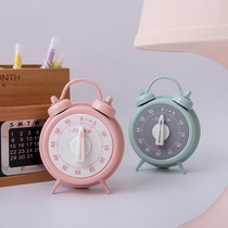 Alarm clock shape small half metal timer fresh student kitchen reminder mechanical countdown timer timer timer