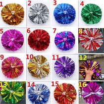 Chongqing Flower Ball Hand-cranked Flower Dance Cheerleading Team Color Ball Exercise Large Handle Cheerleading Team Hand-cranked Flower