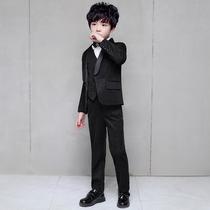 Childrens suit suit flower girl dress boy small suit handsome English style middle child catwalk piano performance suit