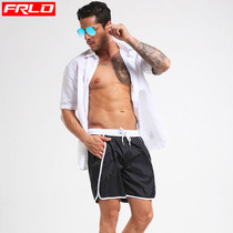 Seaside resort beach pants mens hot spring waterproof quick-drying four-point pants fashion big pants loose trend casual shorts