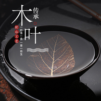 Interesting pottery wood leaf medium-temperature glaze wood leaf Zhanzhan medium-temperature glaze wood leaf kiln