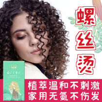 Screw perm home cold perm water spiral scalding fluffy cold hot wool curl does not hurt hair perm agent