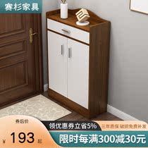  Shoe cabinet Simple modern foyer cabinet space-saving household economical storage shoe cabinet door storage multi-function shoe rack