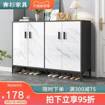 Light luxury shoe cabinet household door simple modern entrance door entrance cabinet large capacity balcony cabinet storage storage shoe rack