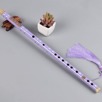 (Tmall music) flute beginner zero Foundation flute black EFG students bitter bamboo flute White purple ancient
