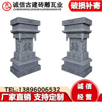 Brick new style integrity horse head Lion squat Chinese style decorative relief Ancient courtyard gatehouse accessories 墀 头