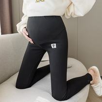 Pregnant women leggings worn outside autumn and winter tide mother pregnant women trousers children plus velvet thickened casual comfortable warm belly support pants