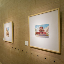 Solid wood large-scale painting exhibition Photography exhibition Studio museum Art training Photo frame School advertising works Picture frame