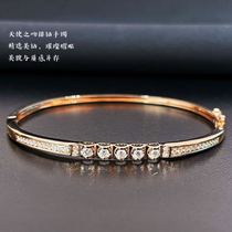 18K Rose Gold Sky Made Kiss Diamond Bracelet Noble Princess Bracelet Group Inlaid Superior Color Gold Bracelet Customize White Gold