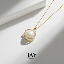 JAY fresh water pearl pendant necklace female summer light luxury niche design sense high silver choker 2021 New
