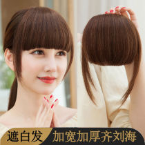 Thickened Qi banghai wig simulation hair bangs female natural forehead flow sea hair film simulation human hair Silk