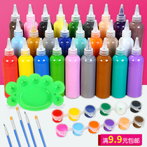 Children's painting coloring acrylic paint kindergarten palette painting set environmental protection wall painting diy art supplies